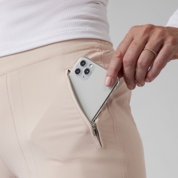 Athleta Chelsea Lined Cargo Pants S/631619 Abalone Gray - Picture 5 of 8